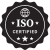 Rundt vintage insignie badge med dekorative stjerner