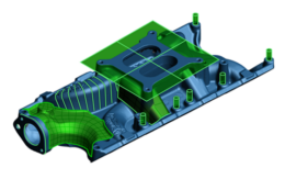 3D CAD-model af indsugningsmanifold