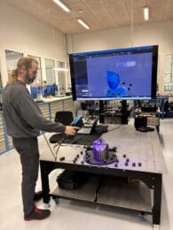 3D-scanneren bruges dagligt hos Prodan til at kontrollere emner og give produktionen hurtig feedback på geometrien.
