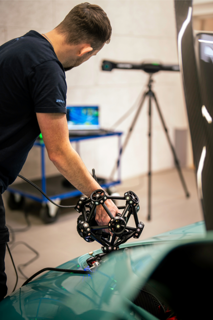 3D-kvalitetskontrol af Zenvo med Creaform MetraSCAN